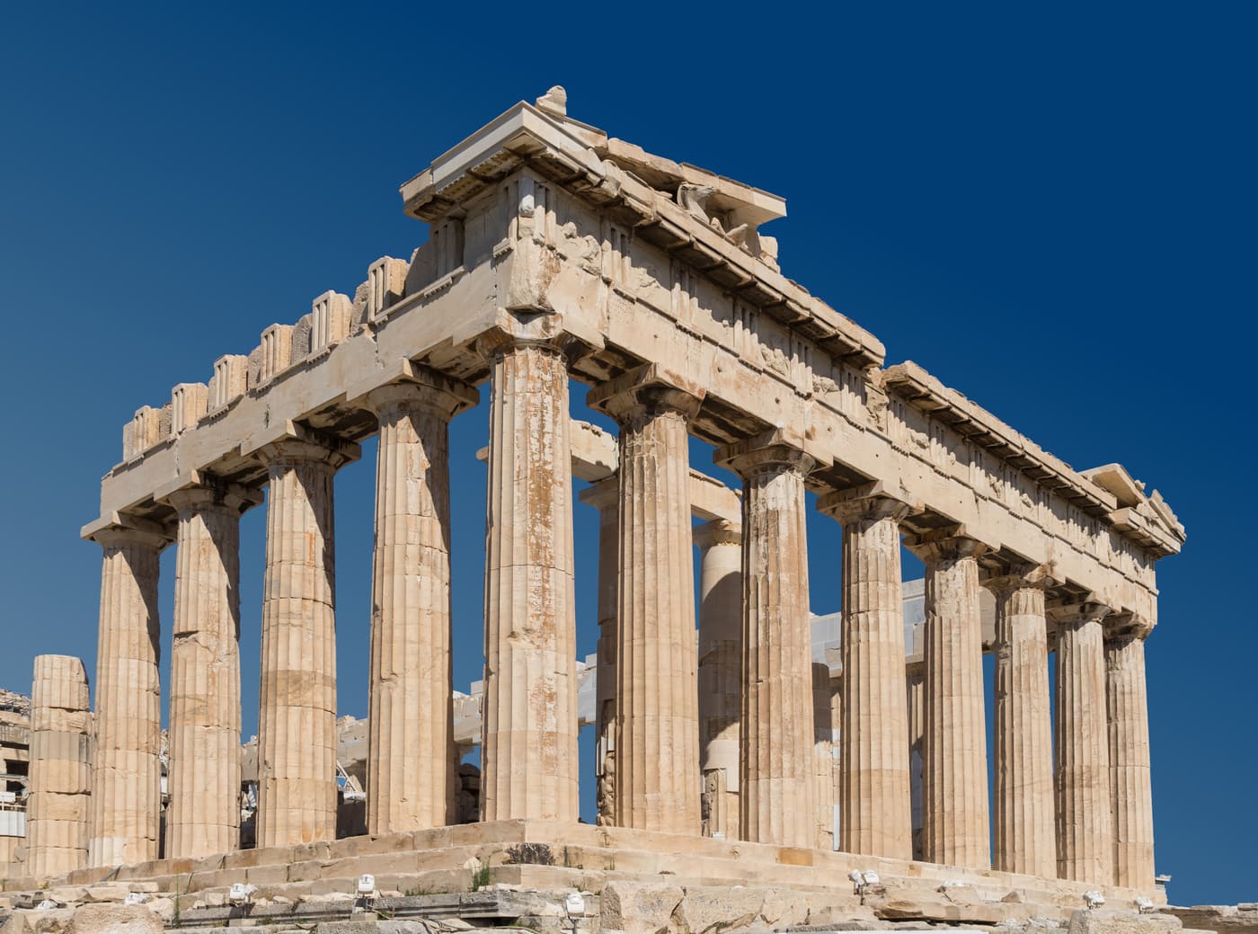 The Parthenon on the Acropolis of Athens
